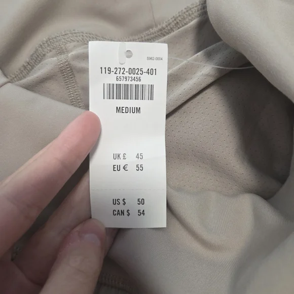 NWT Abercrombie & Fitch PYB Taupe Athletic Shorts - Picture 4 of 6